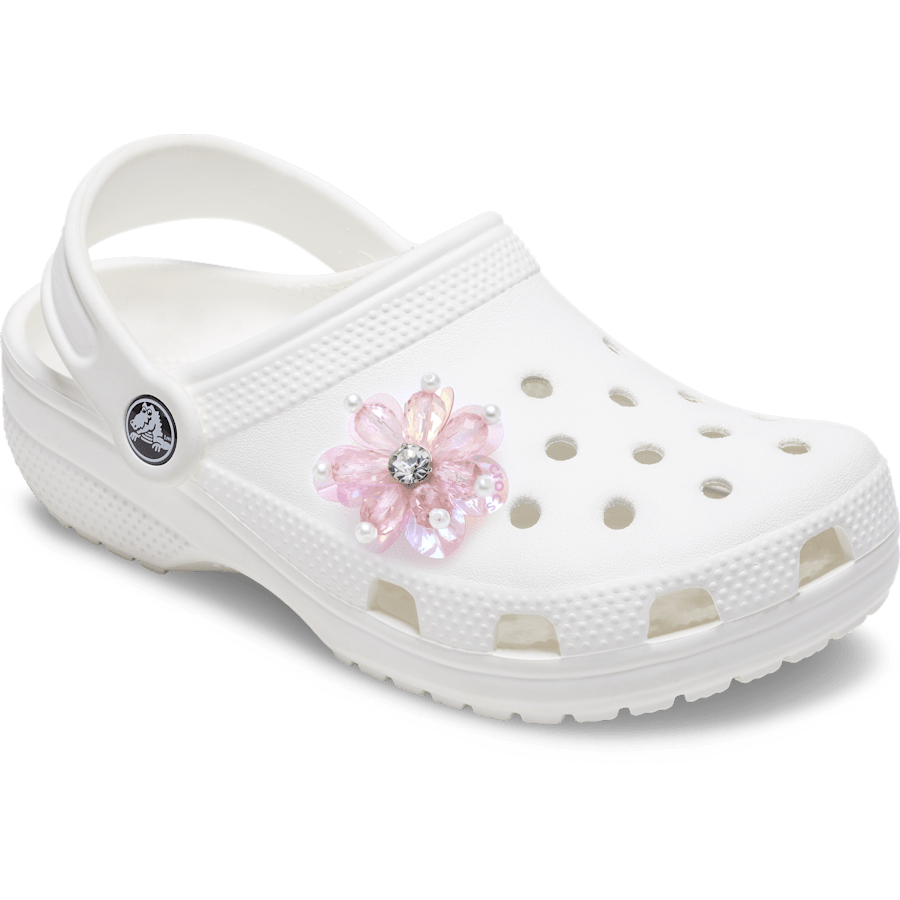 Pink Sequin and Pearl Flower - US 4483